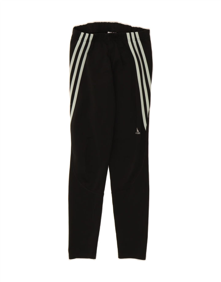 ADIDAS Womens Leggings UK 8/10 Small Black Polyester Vintage Adidas and Second-Hand Adidas from Messina Hembry 