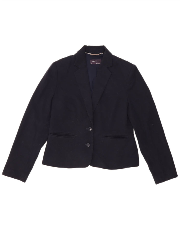 Jachetă pentru femei Marks & Spencer cu 2 nasturi, UK 12, bleumarin mediu