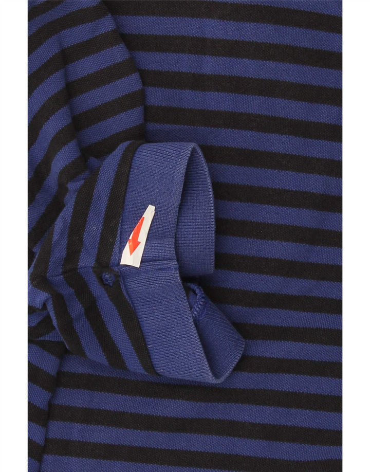 Tricou polo Nike pentru bărbați Inter Milan, bumbac cu dungi, albastru bleumarin mediu