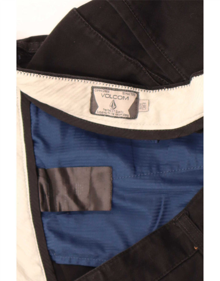 Pantaloni scurți chino pentru bărbați Volcom W38 XL, bumbac negru