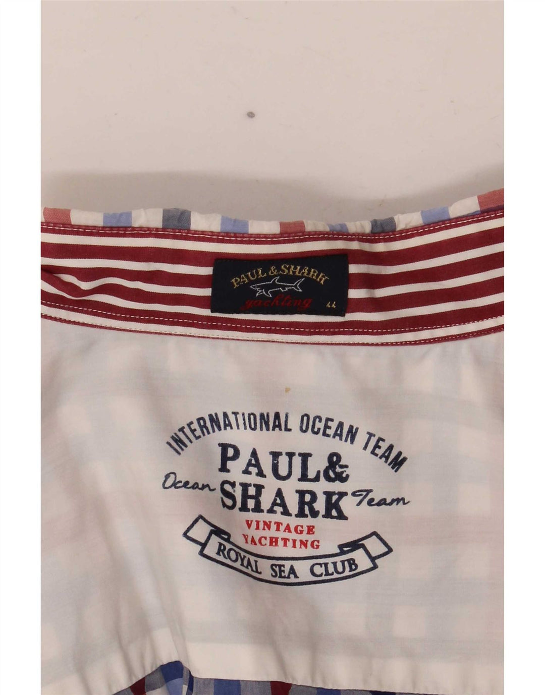 Cămașă de iahting pentru bărbați Paul & Shark Mărimea 44 XL Gingham multicolor
