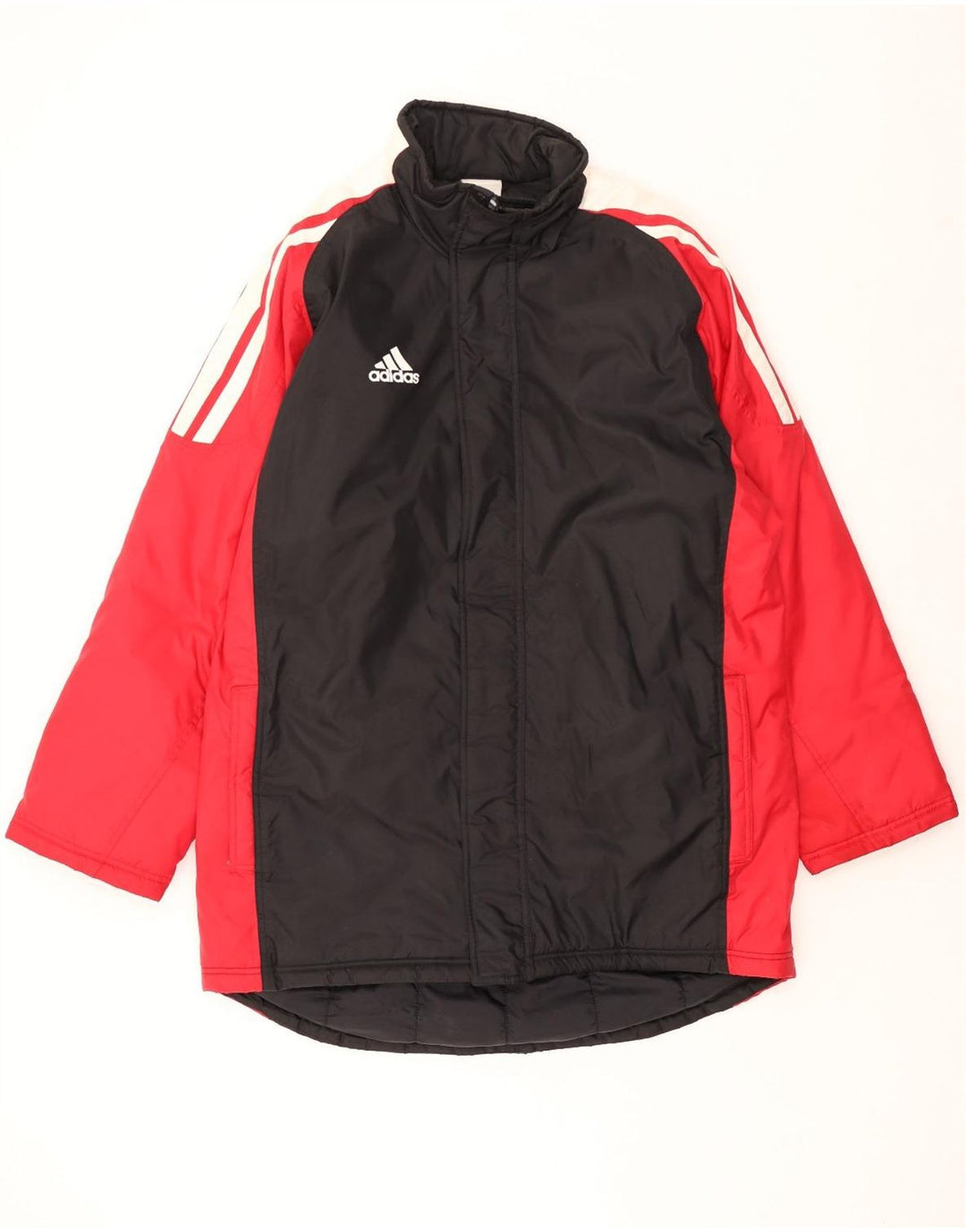 Palton ADIDAS pentru bărbați UK 46/48 XL, negru, poliamidă bloc de culoare