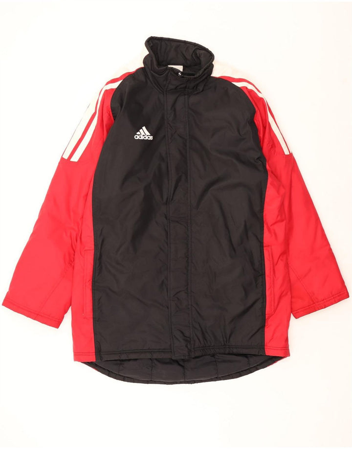 Palton ADIDAS pentru bărbați UK 46/48 XL, negru, poliamidă bloc de culoare