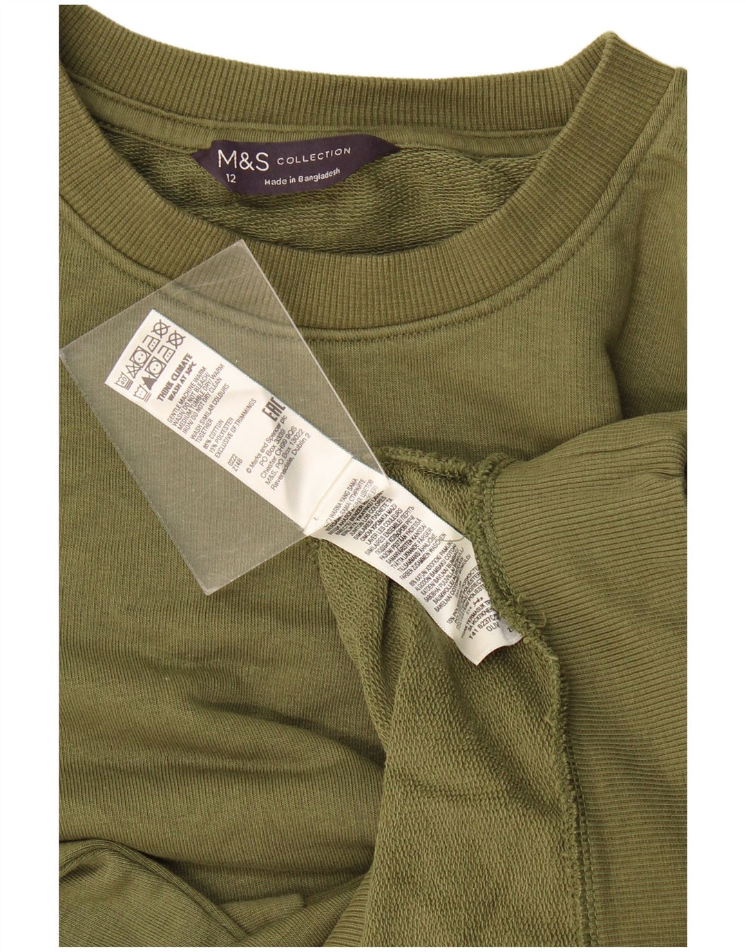 Pulover pentru damă Marks & Spencer pentru femei UK 12 Bumbac kaki mediu