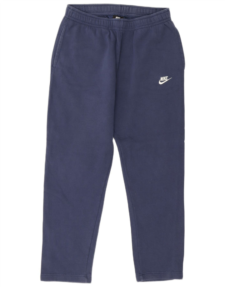 Pantaloni de trening Nike pentru bărbați, bumbac mediu albastru bleumarin