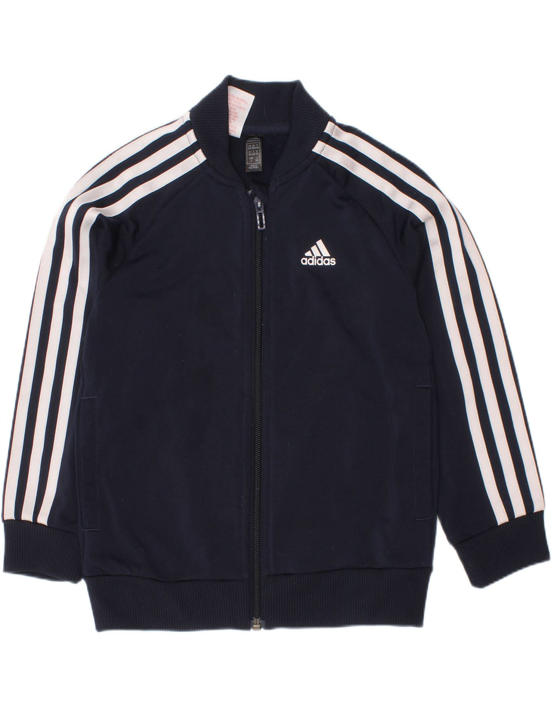 Jachetă de top pentru trening Adidas băieți 5-6 ani poliester bleumarin