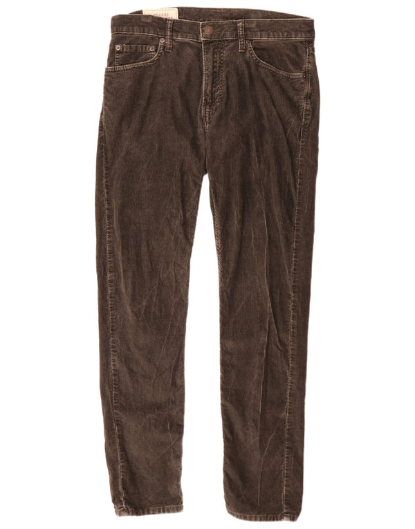 Pantaloni Hollister Classic Tapered Corduroy W31 L32 bumbac maro