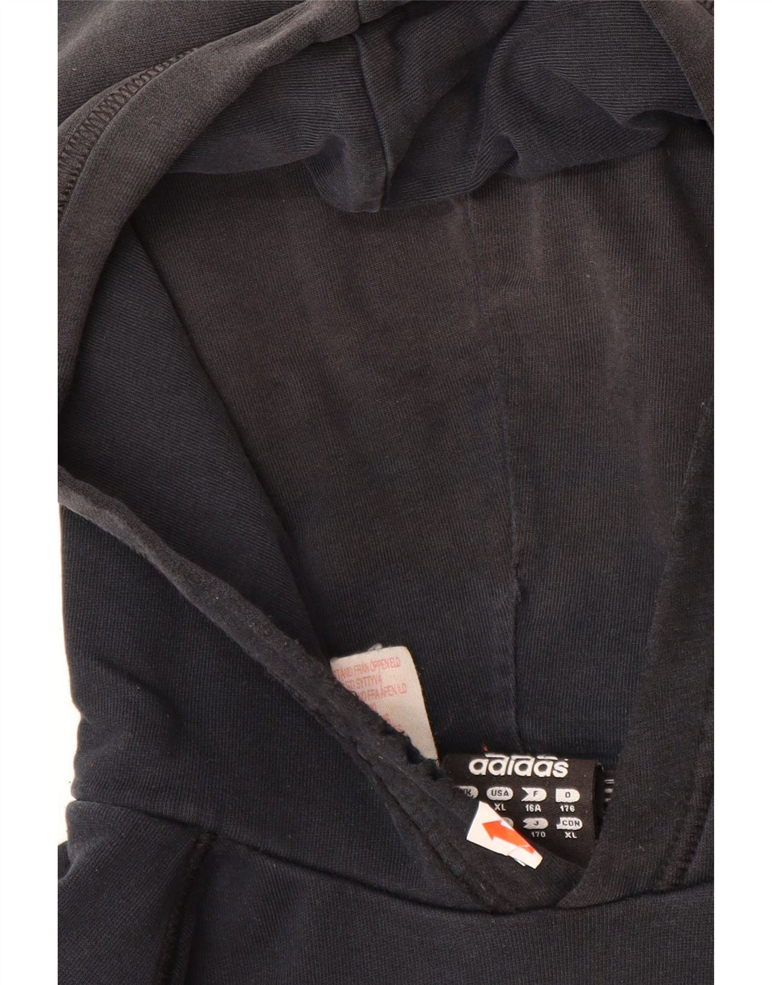 Pulover ADIDAS pentru băieți, cu grafică, 15-16 ani, negru