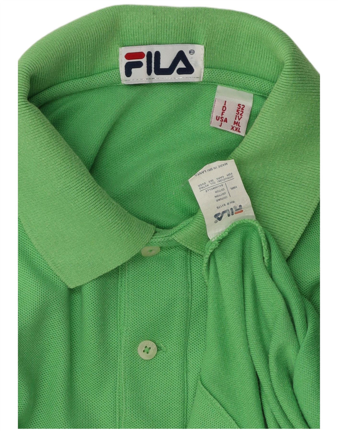 Tricou Polo Fila Bărbați IT 52 Mare Bumbac Verde