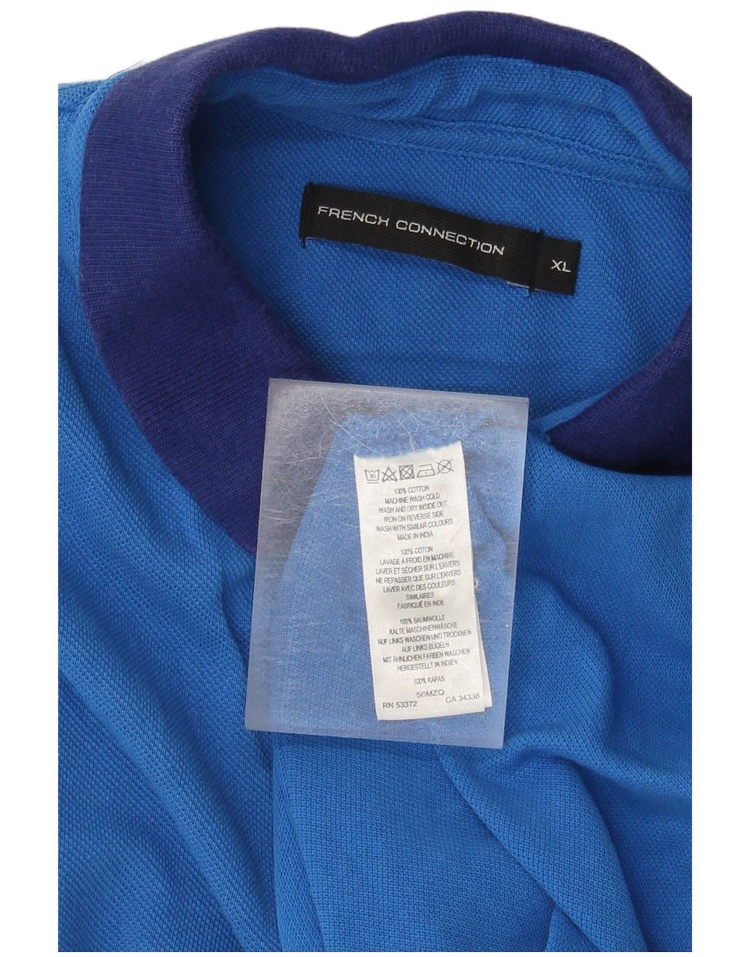 FRENCH CONNECTION Tricou polo pentru bărbați XL Bumbac albastru
