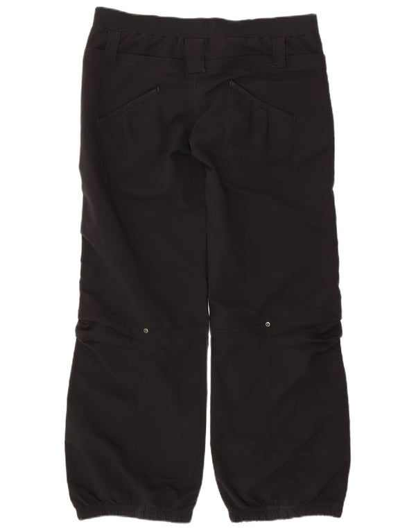 Pantaloni de drumeție NIKE Dri Fit, cu strângere largi, pentru femei UK 12 Medium W32 L31 Negru