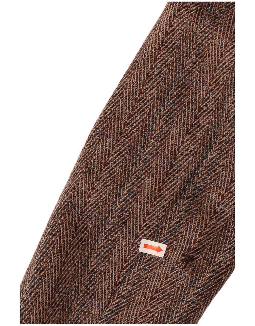 JAEGER Womens 1 Button Blazer Jacket UK 6 XS Brown Herringbone Wool