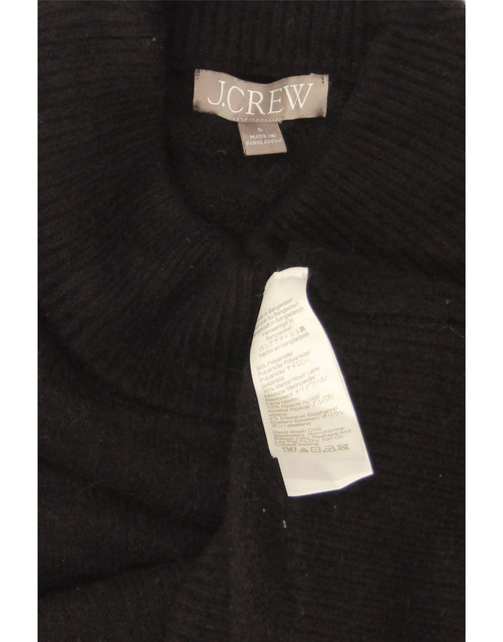 J. CREW Pulover oversize crop cu gât țestoasă pentru femei UK 10 Small Black