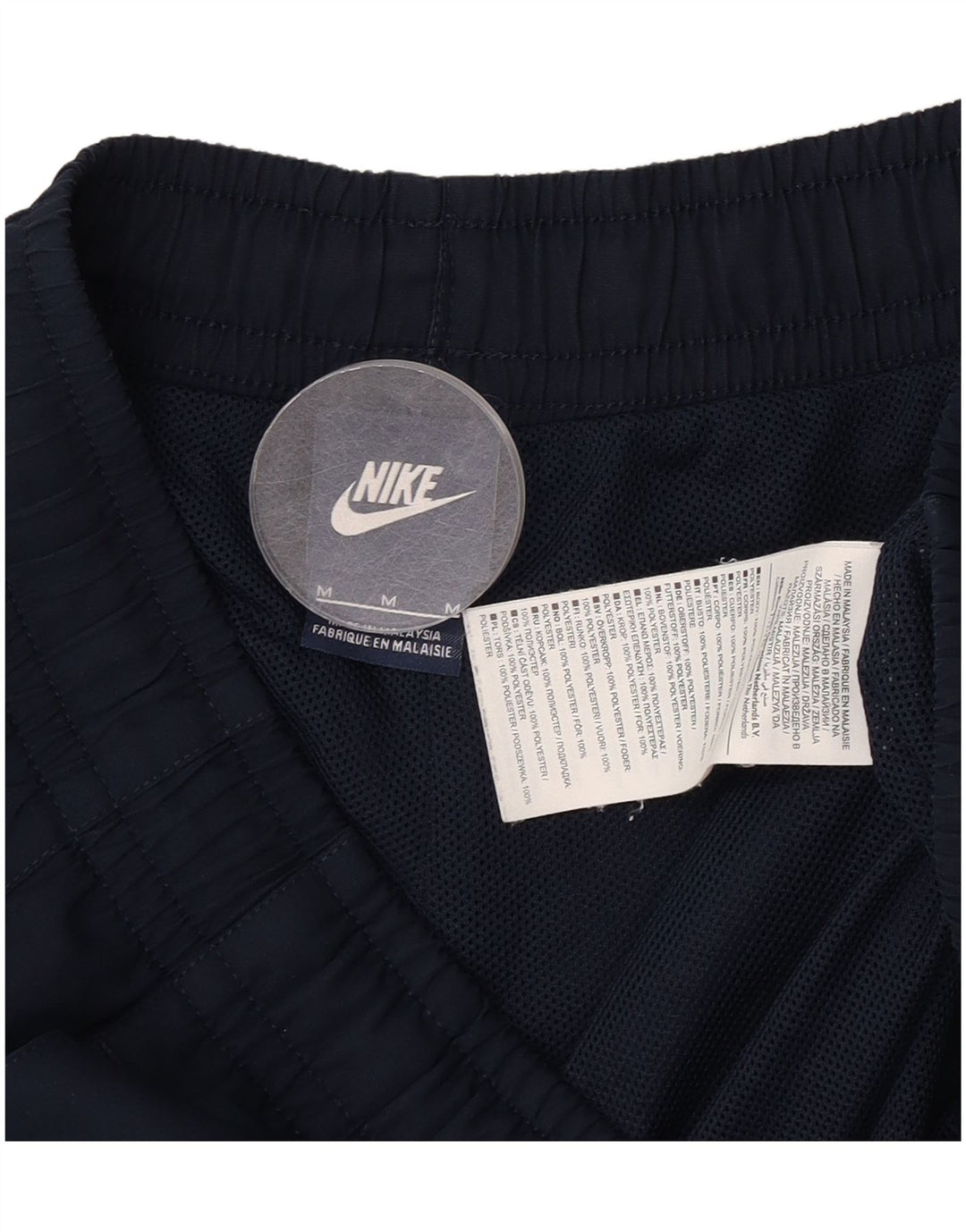 Pantaloni scurți sport Nike pentru bărbați, poliester, albastru, mediu