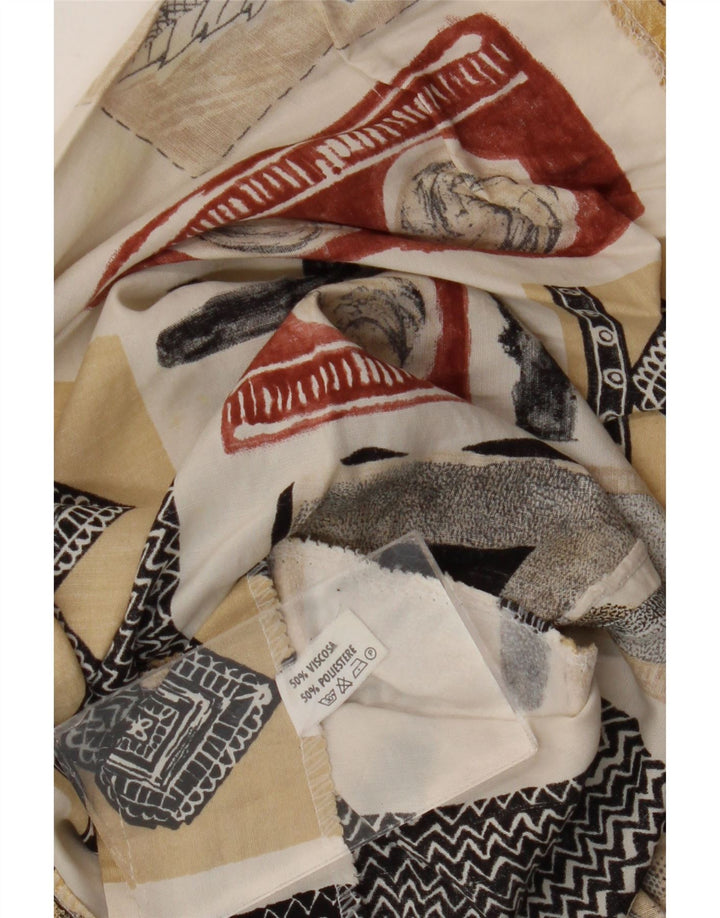 Fusta Mini Wrap Vintage pentru femei W28 Medium Multicolor Patchwork Viscose