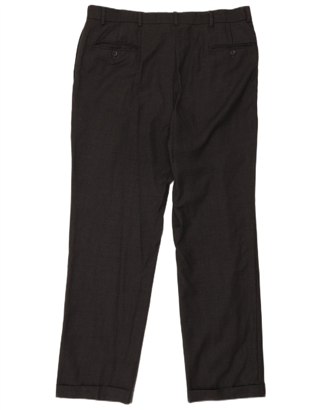 Pantaloni de costum pentru bărbați NAUTICA L38 L32 Lână cu carouri gri