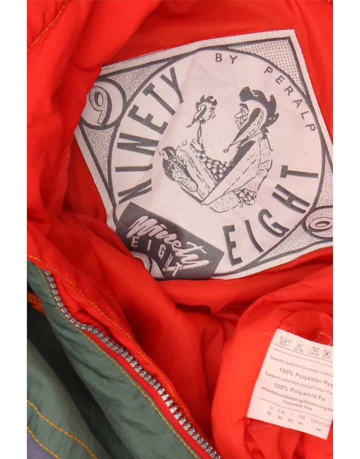 Ninety Eight Salopetă de schi pentru bărbați UK 40 Medium Red Colorblock Poliester