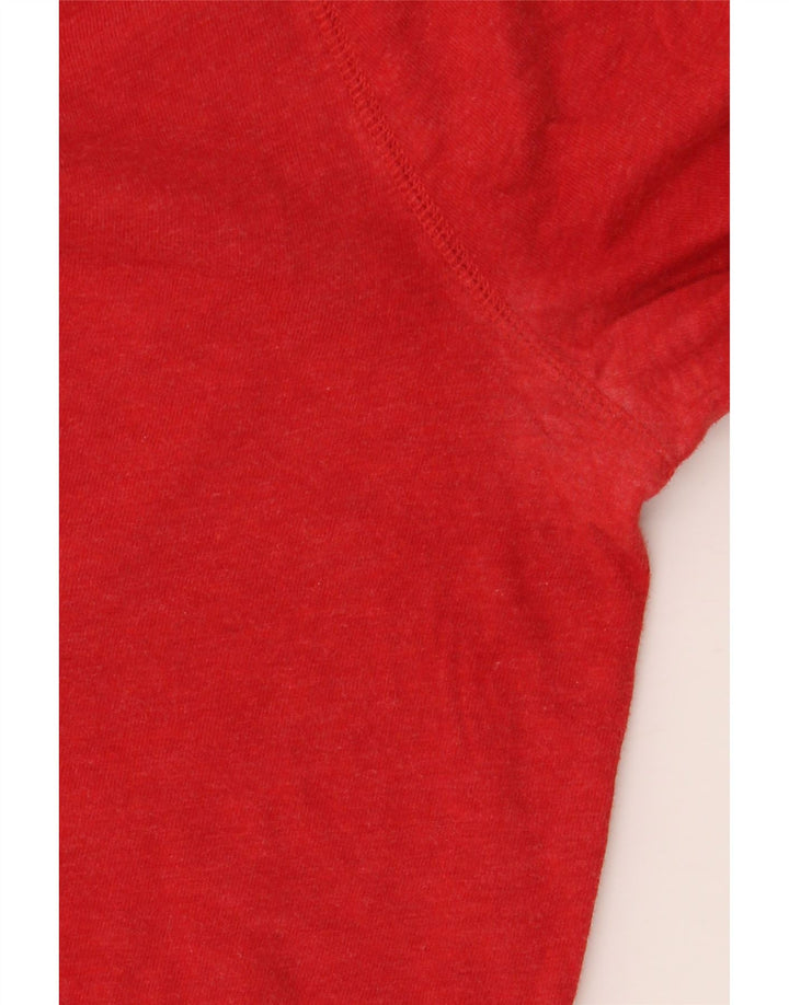 J. CREW Top pentru bărbați cu mânecă lungă, mare, roșu, bumbac