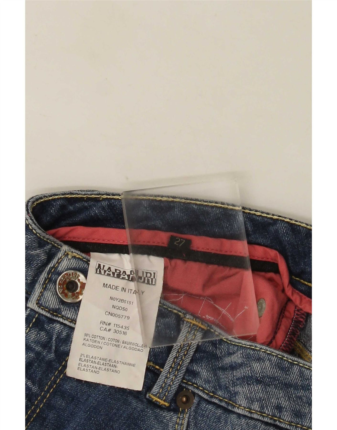 Napapijri Mini Fusta Denim W27 Bumbac Albastru Mic
