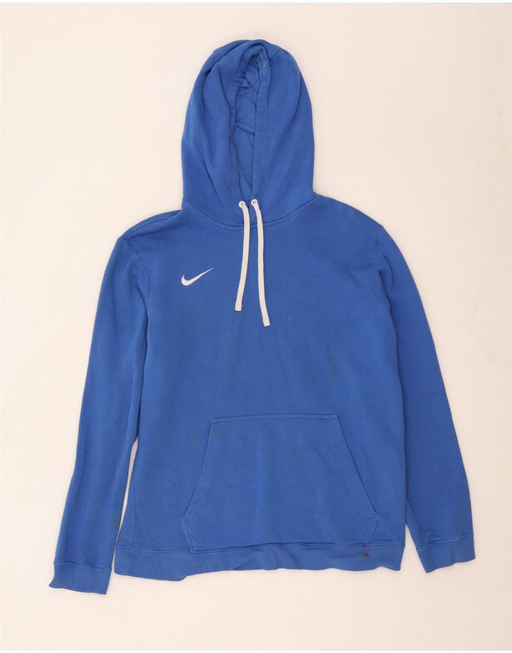 Pulover Nike pentru bărbați cu glugă, mare, albastru, bumbac