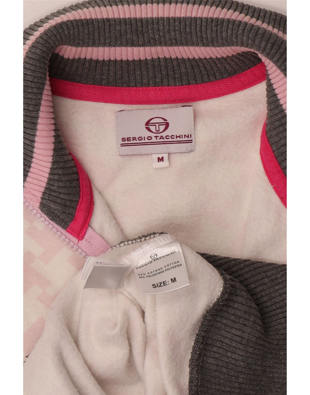 Jachetă de trening pentru femei Sergio Tacchini UK 14 Medium Gri Houndstooth