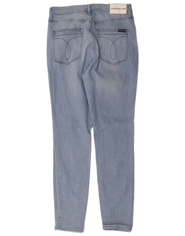 Calvin Klein blugi skinny distressed pentru femei W30 L30 bumbac albastru