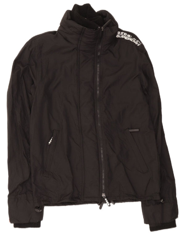 Jachetă Windbreaker Grafică Superdry pentru bărbați UK 38 Medium Black Nylon