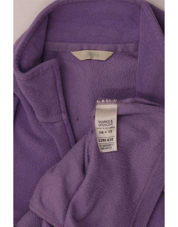 Jachetă fleece pentru femei Marks & Spencer UK 12 Poliester violet mediu