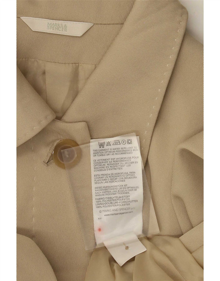 Palton pentru femei Marks & Spencer, cu ajustare standard, UK 18 XL, poliester bej