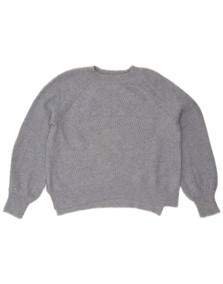 Marks & Spencer Pulover supradimensionat pentru femei cu gâtul turnat UK 10 Small Blue