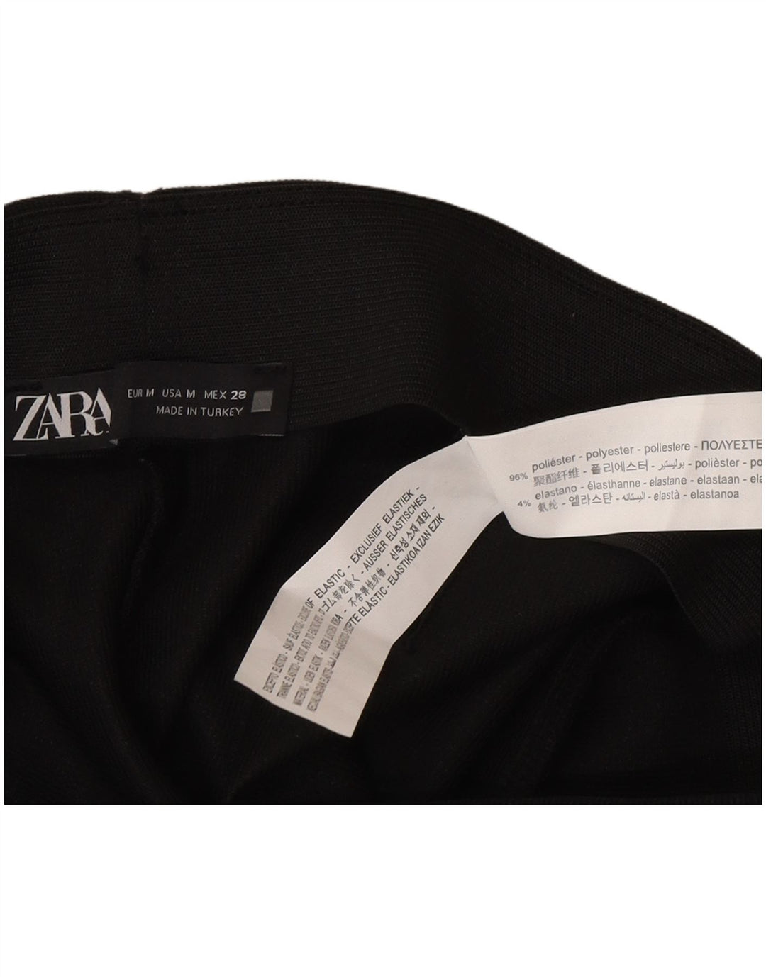 Pantaloni casual Flare pentru femei Zara Mediu L28 L28 Poliester negru