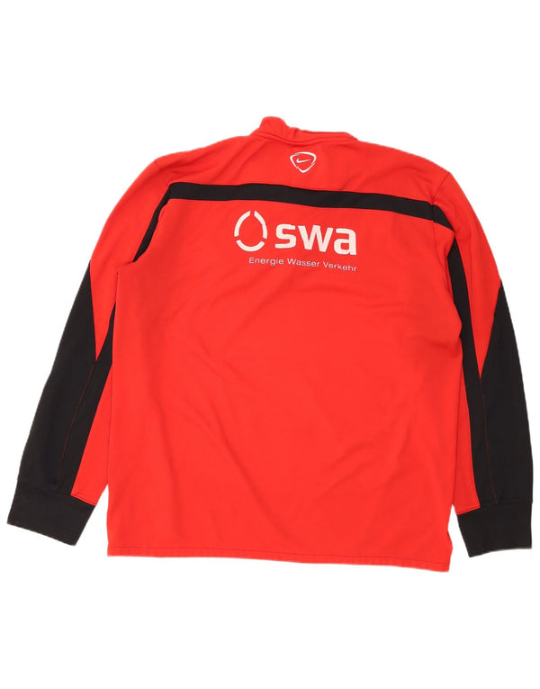 Top de trening cu pulover grafic Nike FCA Augsburg pentru bărbați, mare, roșu