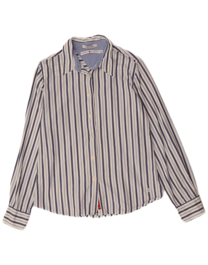 Cămașă Tommy Hilfiger pentru femei US 10, mare, albastru, bumbac cu dungi