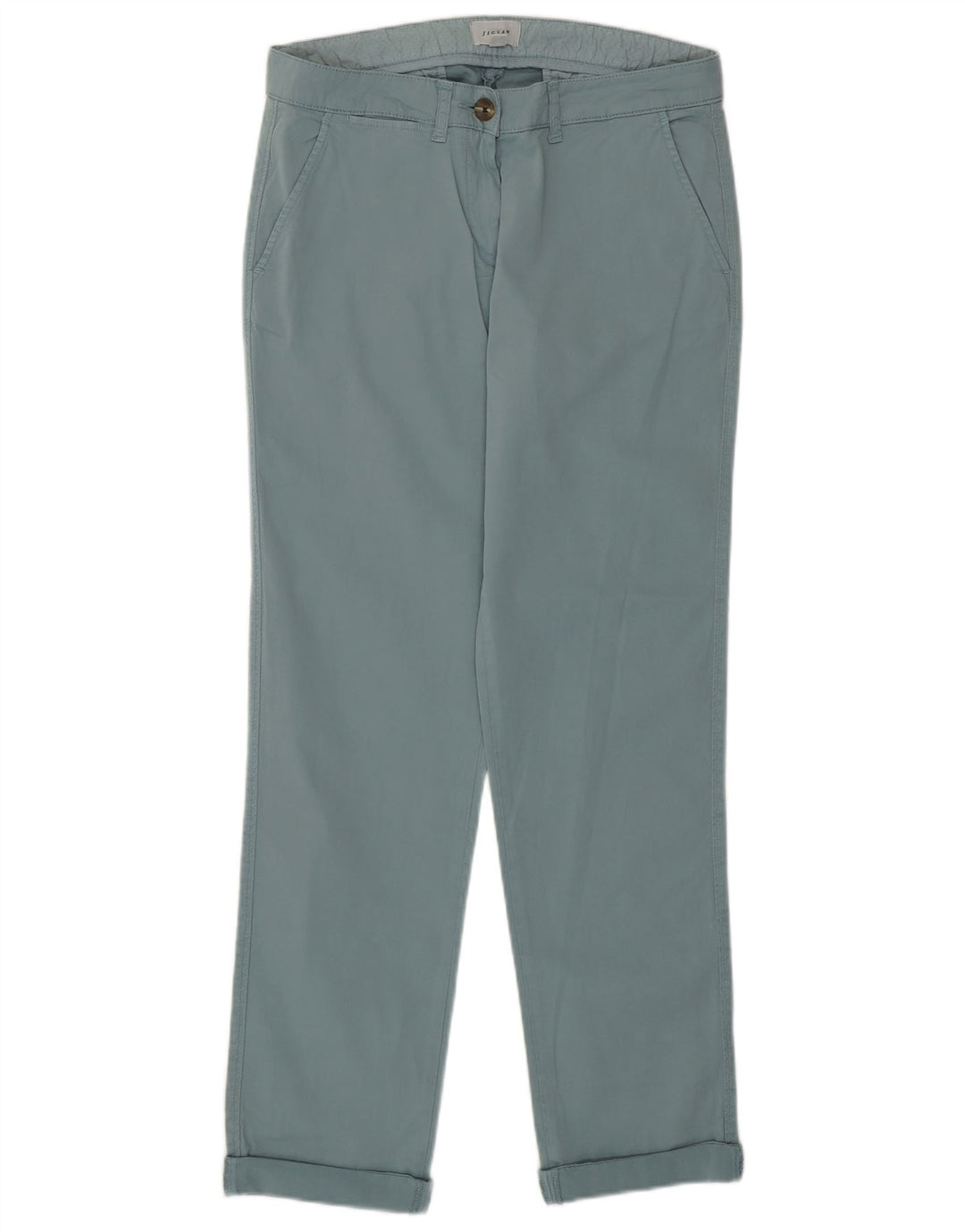 JIGSAW Womens Straight Chino Trousers UK 10 Small W29 L30 Turquoise