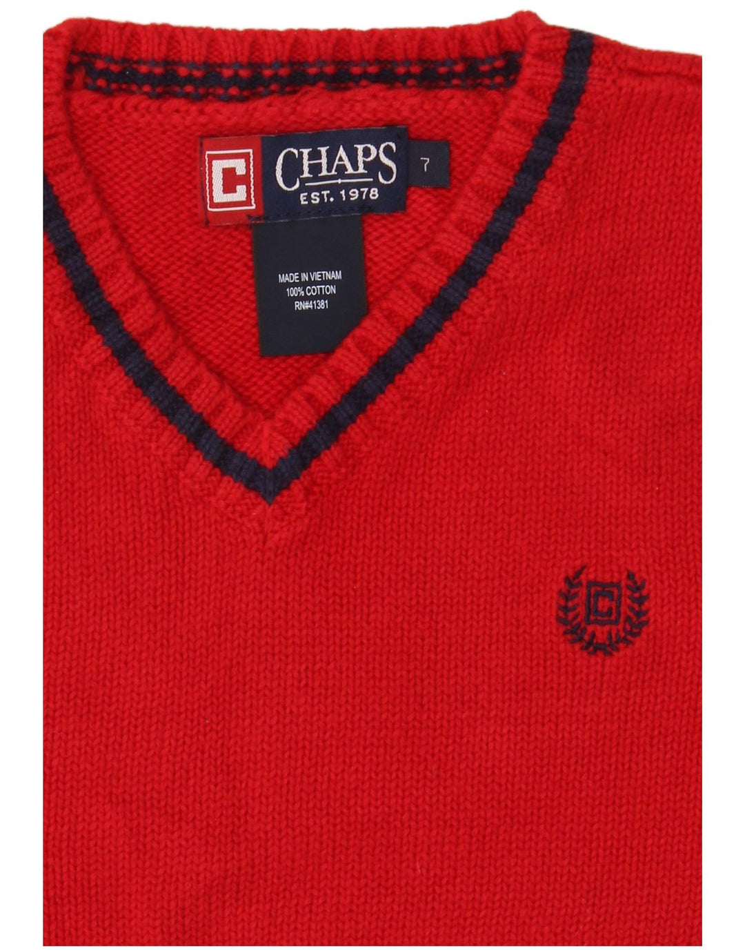 Chaps Fete Vestă Tank Top 6-7 Ani Bumbac Roșu