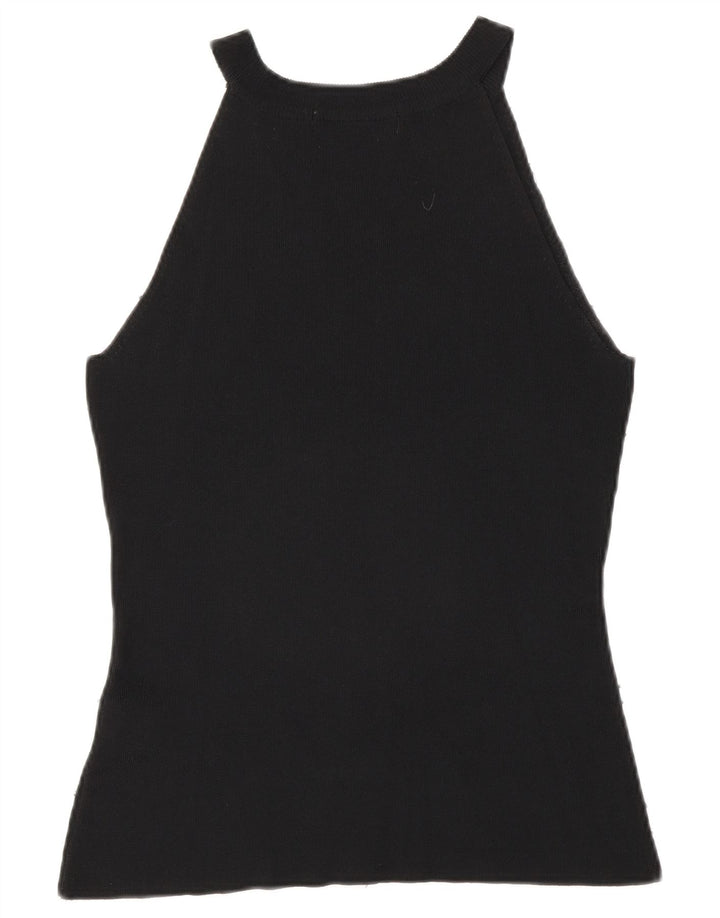 Bluză fără mâneci pentru femei Zara UK 14, mare, negru, raion
