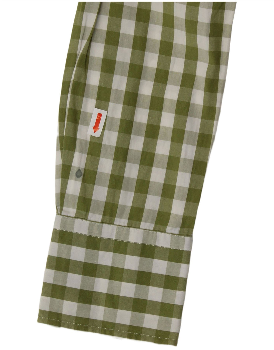 Cămașă BENETTON pentru femei UK 12 Medium Green Gingham Bumbac