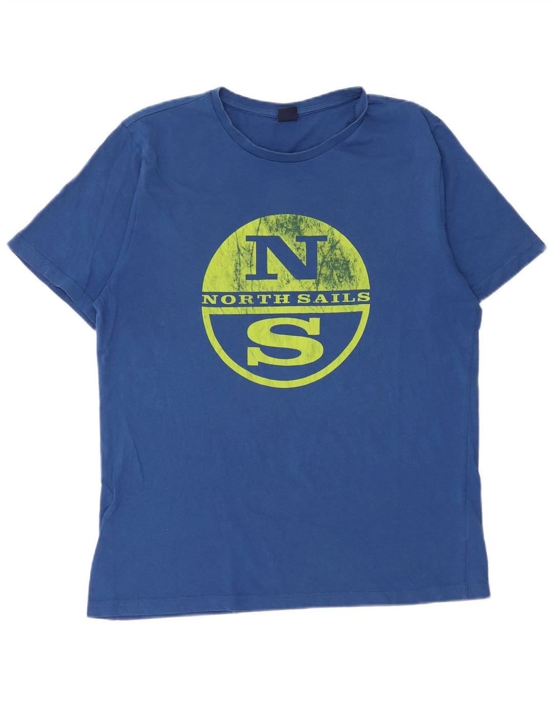 Tricou grafic North Sails pentru bărbați Top, bumbac albastru mediu