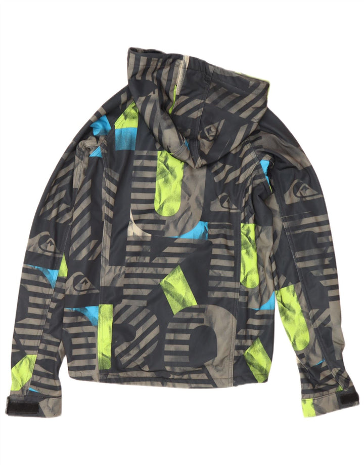 Jachetă Windbreaker cu grafică Quiksilver pentru băieți 13-14 ani, multicoloră