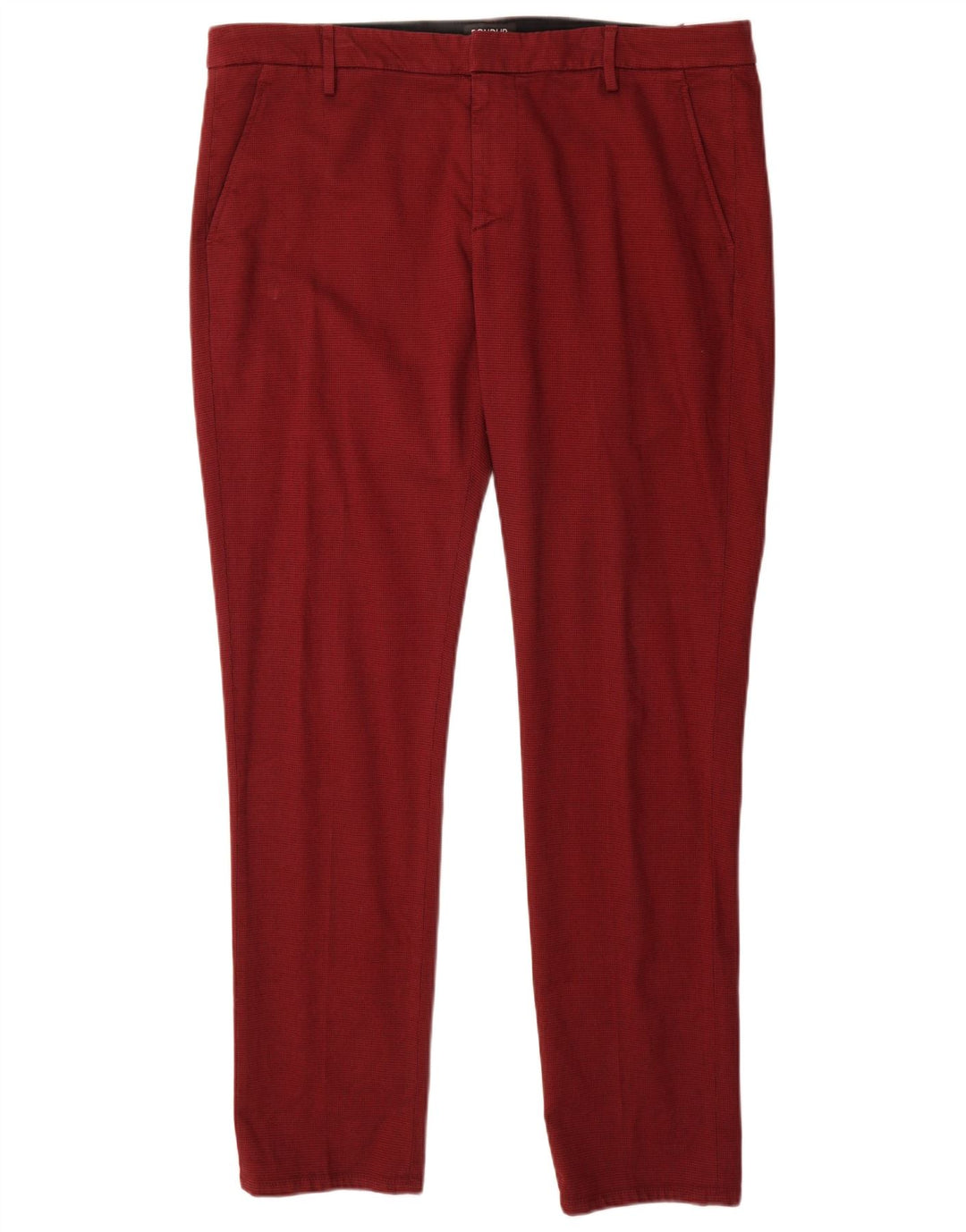 Dondup Pantaloni chino subțiri pentru bărbați L38 L32 bumbac maro
