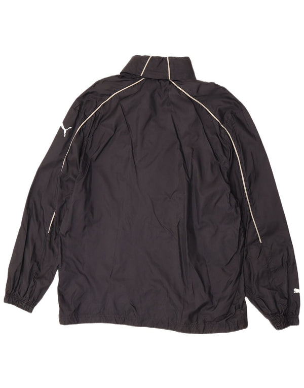 Jachetă de ploaie cu glugă Puma pentru bărbați UK 38 Medium Black Poliamidă