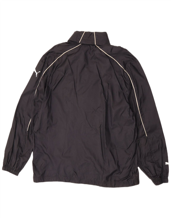 Jachetă de ploaie cu glugă Puma pentru bărbați UK 38 Medium Black Poliamidă