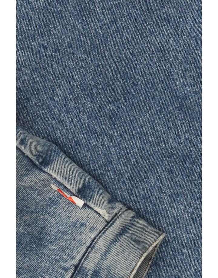 Jachetă din denim Sherpa pentru bărbați vintage UK 40 Large Blue
