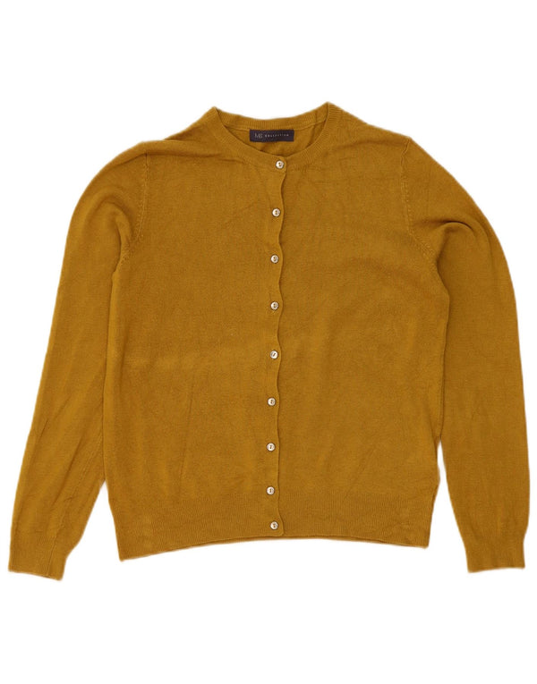 Pulover cardigan pentru femei Marks & Spencer UK 12, viscoză galbenă medie