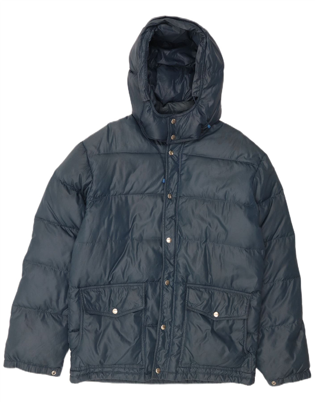 Jachetă căptușită cu glugă pentru bărbați VINTAGE UK 38 Medium Bleumarin