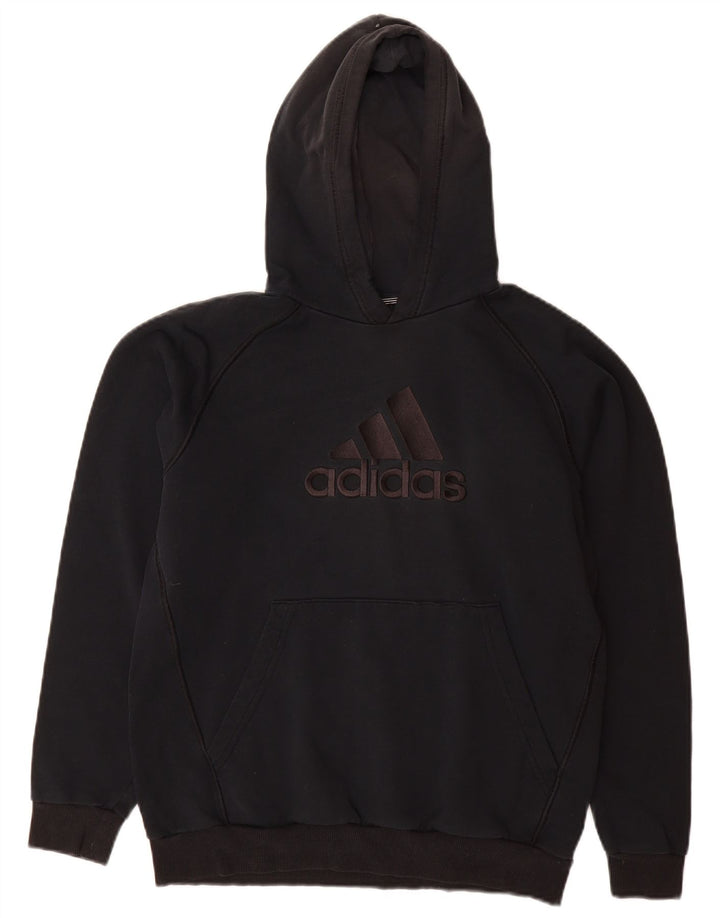 Pulover ADIDAS pentru băieți, cu grafică, 15-16 ani, negru