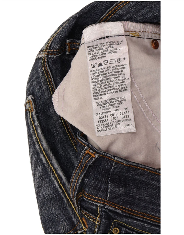 Blugi Levi's 471 Slim pentru femei W26 L34 Bumbac albastru