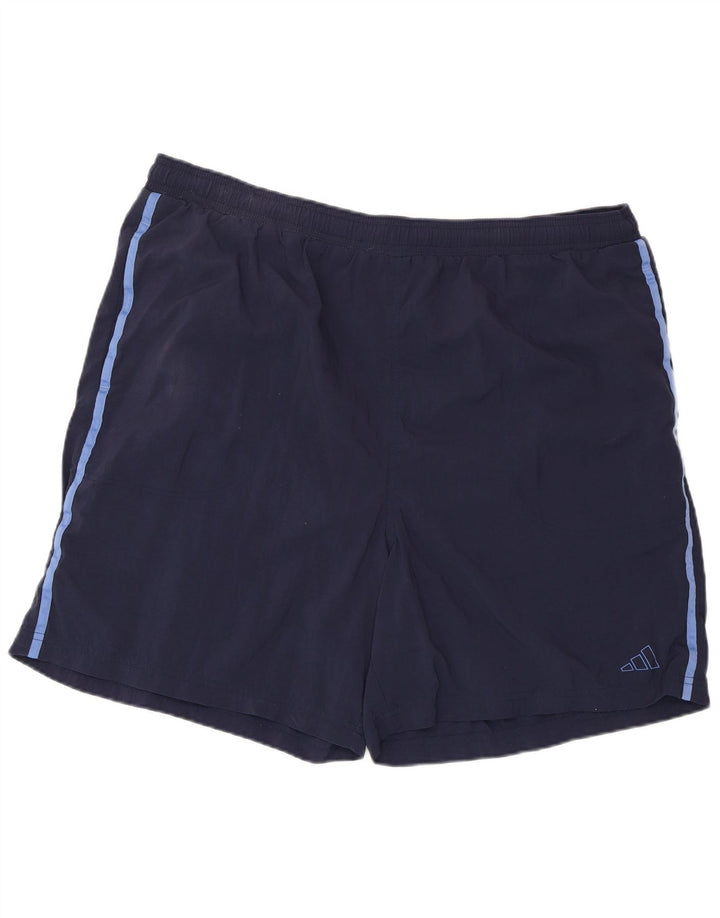 Pantaloni scurți sport pentru bărbați ADIDAS 2XL, poliester bleumarin