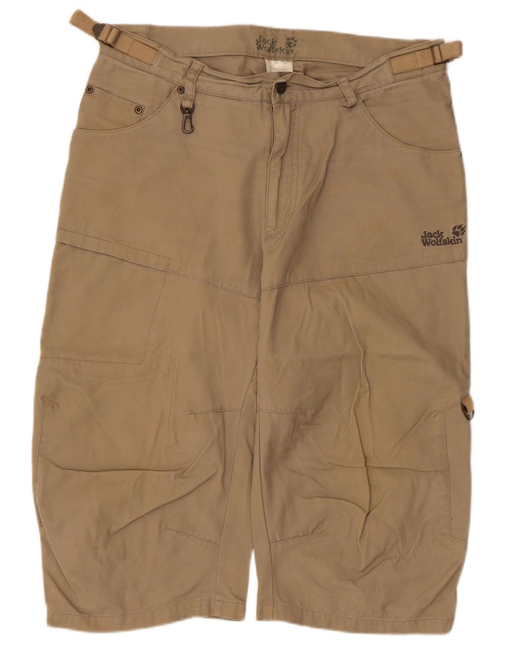 Jack Wolfskin Bermudă pentru bărbați cargo W33, bumbac mare, bej