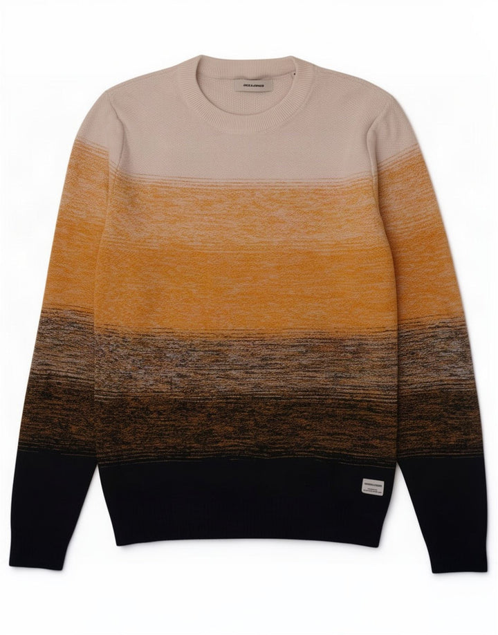Pulover Jack & Jones pentru bărbați, cu gât crew, cu dungi mici, multicolore